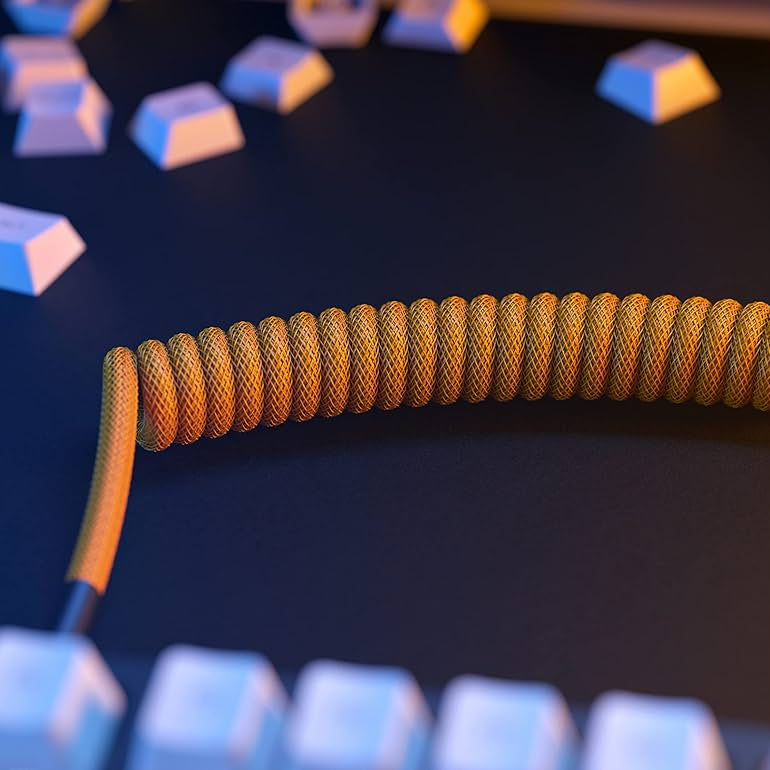 Mechanical Keyboard Coiled Cable