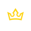 Yellow crown icon on a white background
