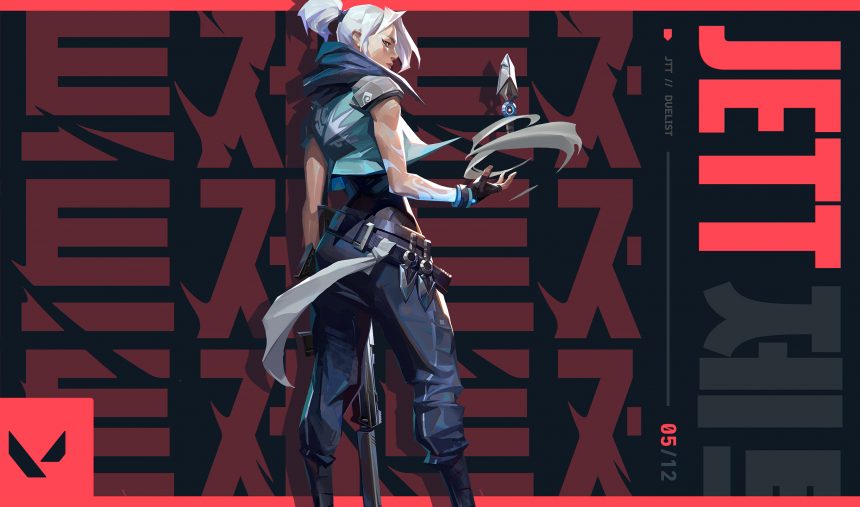Mousepad Jett Valorant Gaming Desk Mat Casual