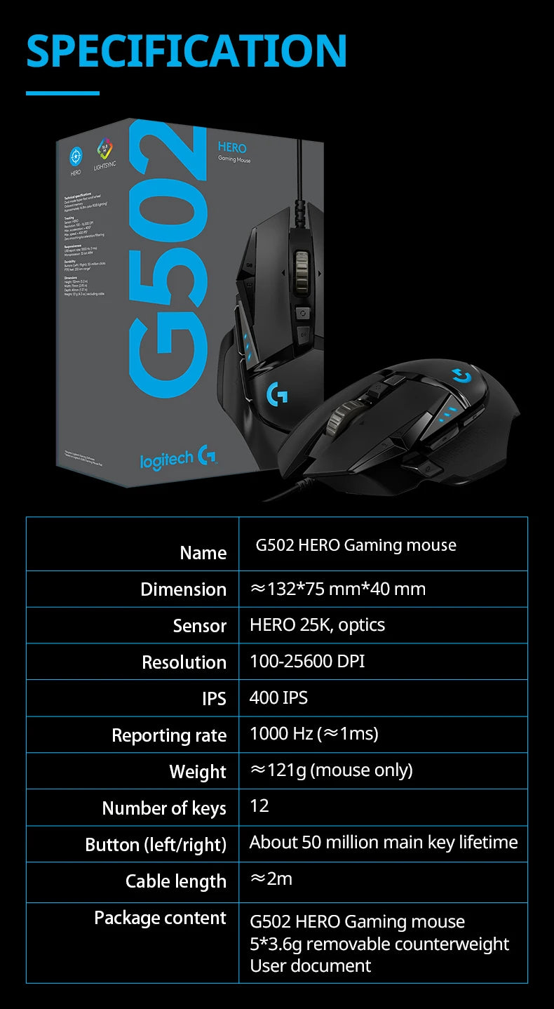 Logitech G502 HERO