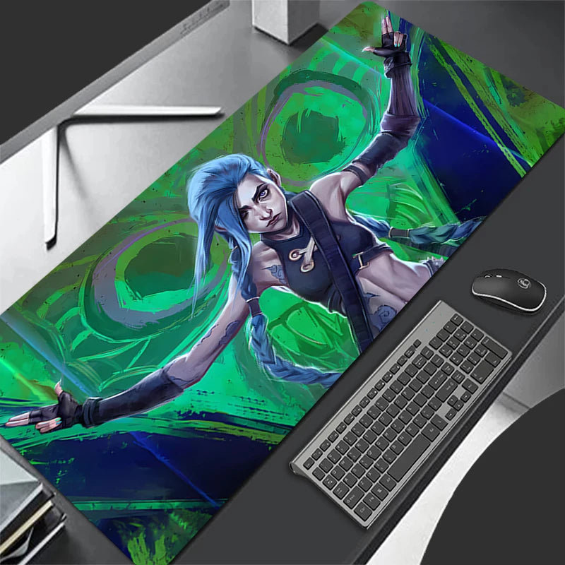 Jinx Casual Mousepad Troublemaker – League of Legends Desk & Keyboard Mat