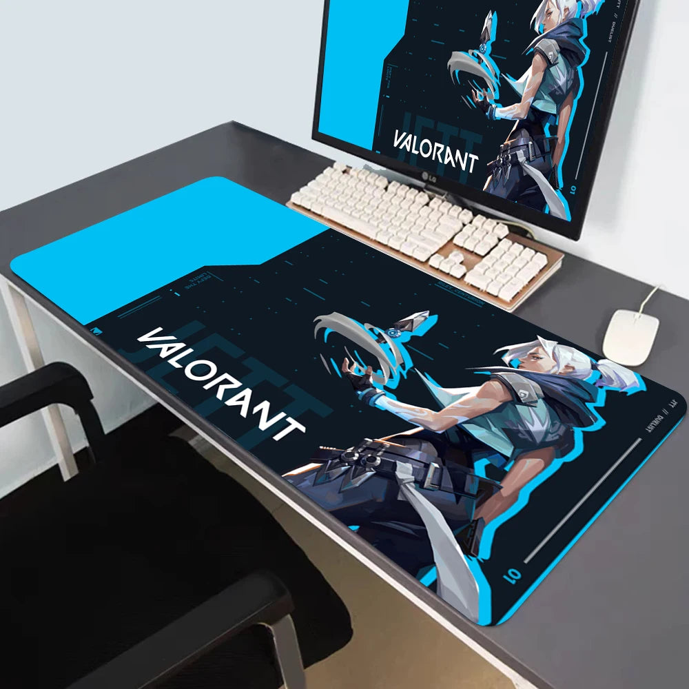 Mousepad Jett Valorant Gaming Desk Mat Casual