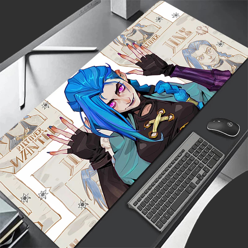 Jinx Casual Mousepad Madness – League of Legends Desk & Keyboard Mat