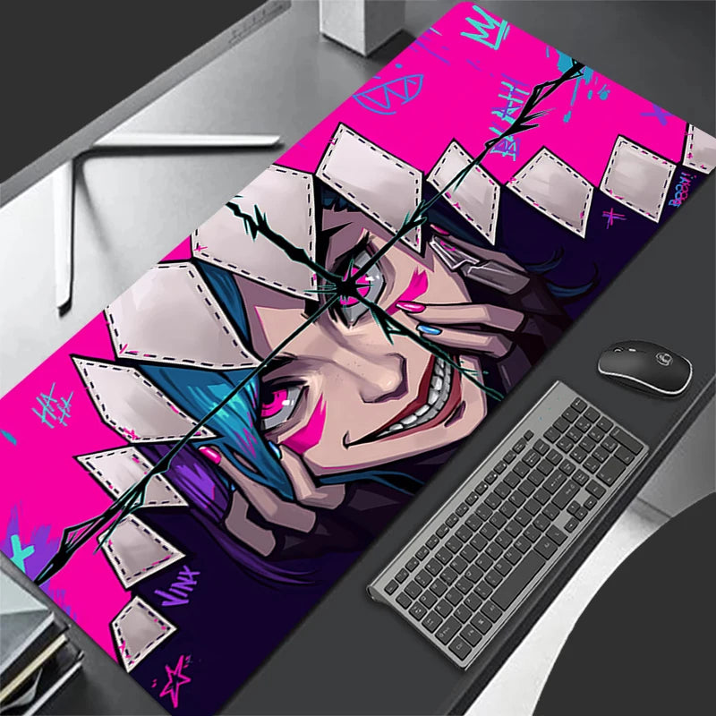 Jinx Casual Mousepad Colors – League of Legends Desk & Keyboard Mat