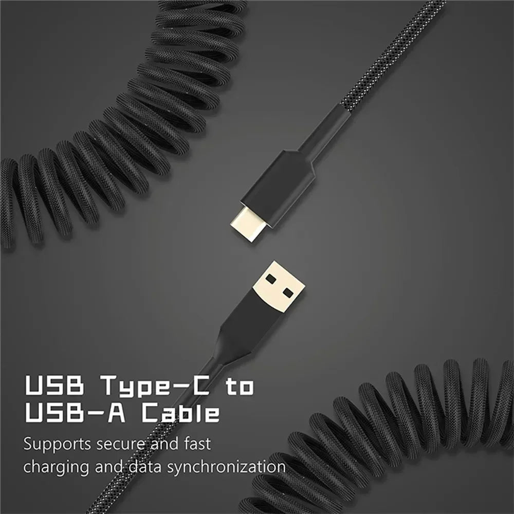 Mechanical Keyboard Coiled Cable